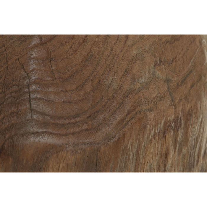 DKD Home Decor Decoración de Teca y Hierro Natural Surtida