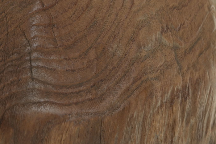 DKD Home Decor Indonesia 1c24 Figura Balines Natural Negro Teca Hierro 33 x 17 x 42 cm