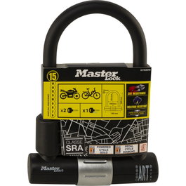 Master Lock Candado en U de Alta Seguridad con Arco de Acero Cementado de 16 mm