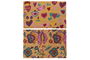 DKD Home Decor Felpudo Multicolor Fibra Coco y Goma Pasley 40 x 60 x 1.5 cm (2 Unidades)