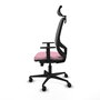PIQUERAS Y CRESPO Silla de oficina Cilanco con mecanismo Sincro, Rosa y Gris