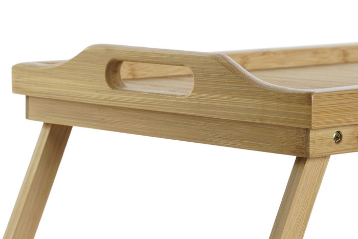 DKD Home Decor Bandeja Bambú Natural Patas 64x30x24 cm