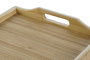 DKD Home Decor Bandeja Bambú Natural Patas 64x30x24 cm