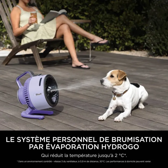 Shark Flex Breeze HydroGo FA050EULV Ventilador nebulizador - 36 W - Lavanda Shark Flex Breeze HydroGo FA050EULV Ventilador nebulizador - 36 W - Lavanda
