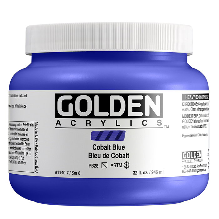 Golden Heavy Body Acrílico Azul Cobalto 946 ml Golden Heavy Body Acrílico Azul Cobalto 946 ml