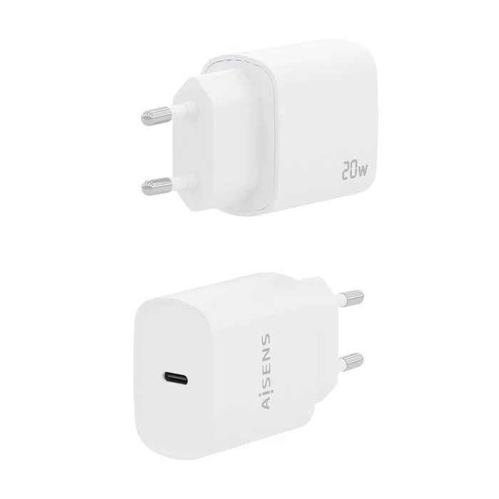 Aisens Cargador USB-C 20W PD3.0 Blanco A110-0752 Aisens Cargador USB-C 20W PD3.0 Blanco A110-0752