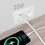 AISENS - CARGADOR USB-C PD3.0 1 PUERTO 1xUSB-C 20W, BLANCO