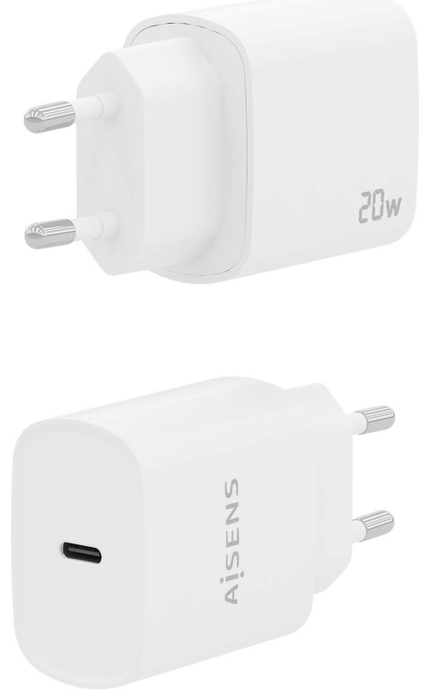 Aisens Cargador USB-C 20W Blanco A110-0752