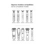 Silex - Cable cargador USB 5V CC 1000mA 91 cm para afeitadoras Philips Norelco, OneBlade 360, QP2724, QP2720, QP2824, QP2734, QP4631