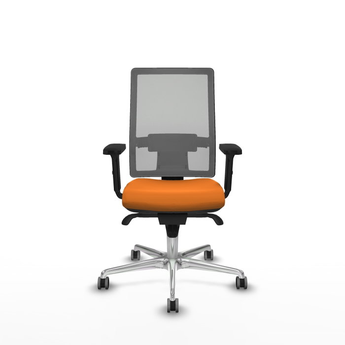 PIQUERAS Y CRESPO Silla de oficina Horna Naranja y Gris