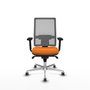 PIQUERAS Y CRESPO Silla de oficina Horna Naranja y Gris