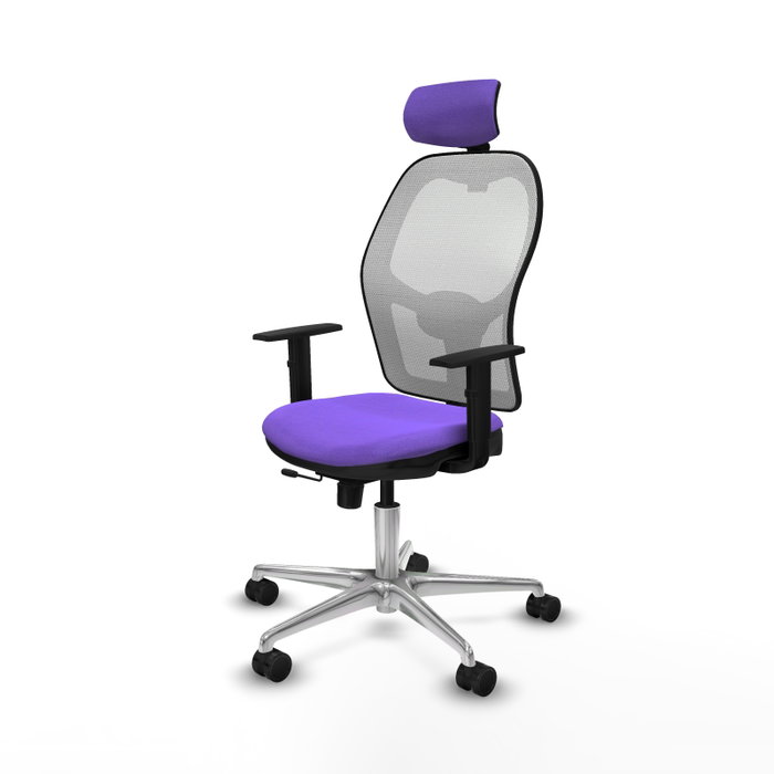 PIQUERAS Y CRESPO Silla de oficina Jorquera Lila y Blanco