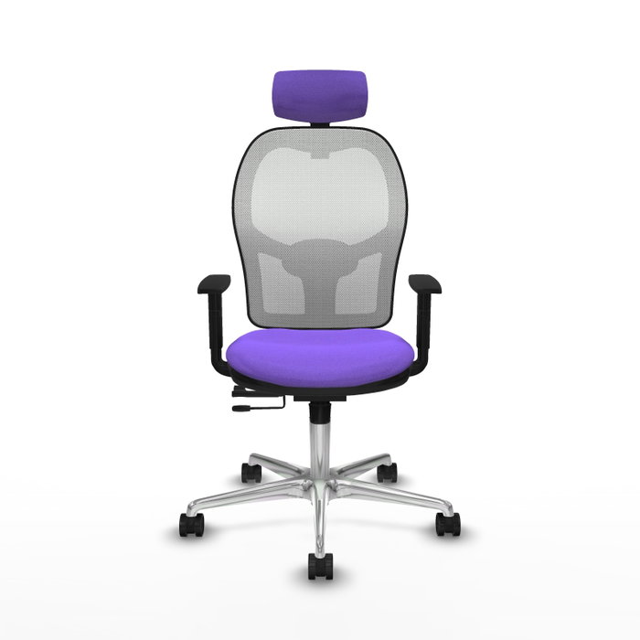 PIQUERAS Y CRESPO Silla de oficina Jorquera Lila y Blanco