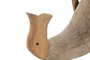 DKD Home Decor Pato de Madera Natural Porta Botella