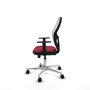 PIQUERAS Y CRESPO Silla de oficina Jorquera Sincro/Traslack Granate y Blanco