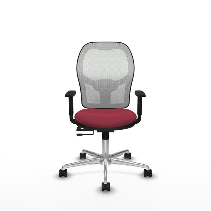 PIQUERAS Y CRESPO Silla de oficina Jorquera Sincro/Traslack Granate y Blanco PIQUERAS Y CRESPO Silla de oficina Jorquera Sincro/Traslack Granate y Blanco
