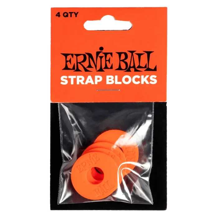 Ernie Ball Strap Blocks 4 Pcs - Rojo Ernie Ball Strap Blocks 4 Pcs - Rojo