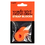 Ernie Ball Strap Blocks 4 Pcs - Rojo