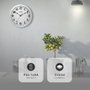 Dovelis Reloj de cocina Vintage Blanco
