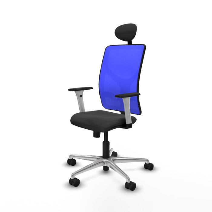 PIQUERAS Y CRESPO Silla de oficina Motilla Gris oscuro y Azul PIQUERAS Y CRESPO Silla de oficina Motilla Gris oscuro y Azul