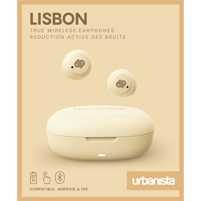Urbanista Auriculares True Wireless Lisbon Vanilla Cream
