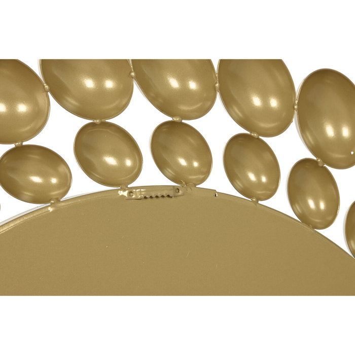 DKD Home Decor Espejo de Hierro y Cristal Dorado 70x70 cm