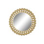 DKD Home Decor Espejo de Hierro y Cristal Dorado 70x70 cm