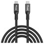 EQUIP Cable USB-C a USB-C 2m USB4 Gen 4x2 80 Gbps PD 240W, Negro - Ref. 128442