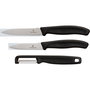 Victorinox Swiss Classic Set de 3 Cuchillos para Verduras con Pelador en Negro.3.  
