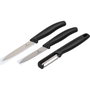 Victorinox Swiss Classic Set de 3 Cuchillos para Verduras con Pelador en Negro.3.  