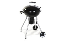 DKD Home Decor Barbacoa para Terraza y Jardín Negra 59 x 91.6 x 52.4 cm Metal y Plástico Desmontable con Termómetro