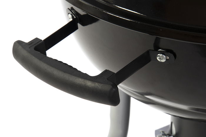 DKD Home Decor Barbacoa para Terraza y Jardín Negra 59 x 91.6 x 52.4 cm Metal y Plástico Desmontable con Termómetro