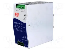MEAN WELL WDR-240-24 240W 24VDC 10A para Carril DIN