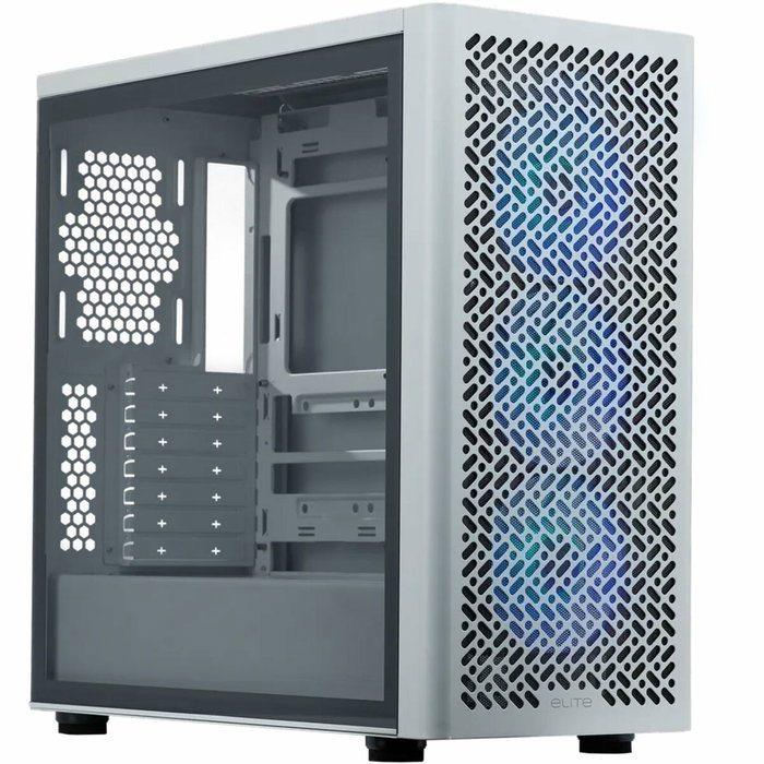 Cooler Master Elite 502 Blanco con Vidrio Templado