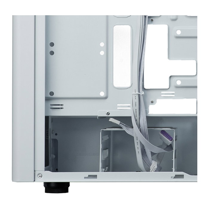 Cooler Master Elite 502 Torre Midi ATX PC Gaming Blanco con Ventana Lateral, RGB, 3 Ventiladores 120mm, Soporta Fuente ATX, Tarjeta Gráfica 36 cm