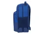 Safta Mochila escolar doble con cantoneras adaptable a carro, colección Kelme blue, dimensiones 420x150x320 mm