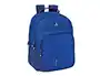 Safta Mochila escolar doble con cantoneras adaptable a carro, colección Kelme blue, dimensiones 420x150x320 mm