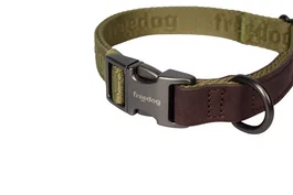 Freedog Collar Linum Green Forest 25 mm x 45-66 cm Recycled