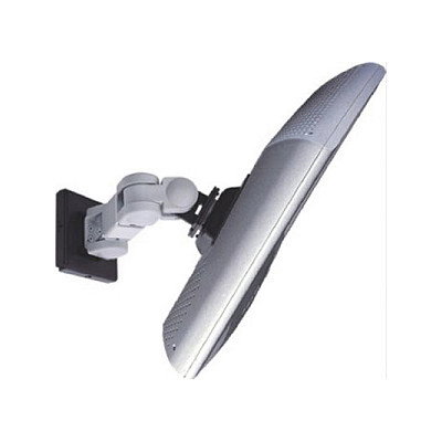 ROLINE 17.03.1126 Soporte de Montaje en Pared con 3 Brazos para Pantalla LCD, Hasta 6 kg, VESA 75x75 mm, Color Blanco