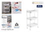Inde Carrito Auxiliar 3 Niveles con Ruedas Conf 29.8 x 41.5 x 7.8 cm (4 Unidades)