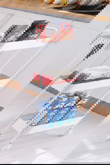 Inde Carrito Auxiliar 3 Niveles con Ruedas Conf 29.8 x 41.5 x 7.8 cm (4 Unidades)