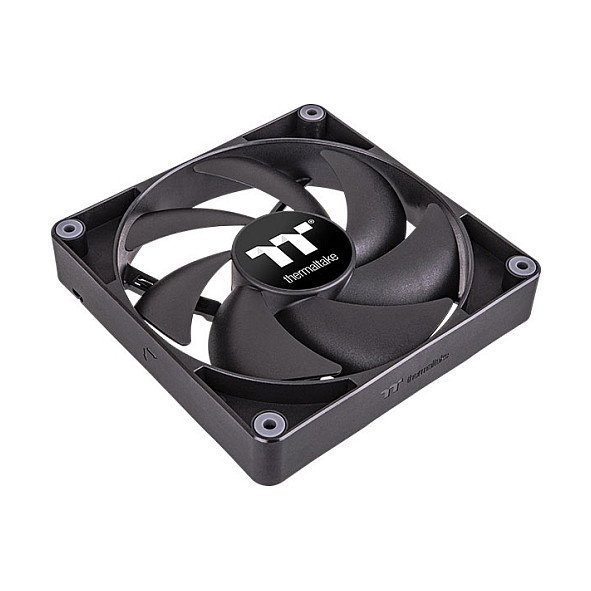 Thermaltake CT120 - Pack de 2 Ventiladores PC 120mm, 500-2000 RPM, Negro, 57.05 CFM, 25.8 dB, 4 Pines, 120x120x25 mm