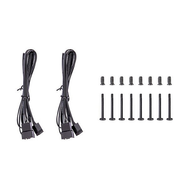 Thermaltake CT120 - Pack de 2 Ventiladores PC 120mm, 500-2000 RPM, Negro, 57.05 CFM, 25.8 dB, 4 Pines, 120x120x25 mm