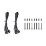 Thermaltake CT120 - Pack de 2 Ventiladores PC 120mm, 500-2000 RPM, Negro, 57.05 CFM, 25.8 dB, 4 Pines, 120x120x25 mm