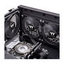 Thermaltake CT120 - Pack de 2 Ventiladores PC 120mm, 500-2000 RPM, Negro, 57.05 CFM, 25.8 dB, 4 Pines, 120x120x25 mm