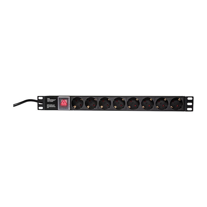 LogiLink PDU8C01 Regleta de 8 tomas para rack de 19 pulgadas con cable de 2 m LogiLink PDU8C01 Regleta de 8 tomas para rack de 19 pulgadas con cable de 2 m