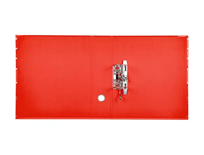 Liderpapel Archivador de Palanca A4 Forrado Rojo Lomo 80mm con Caja y Compresor Metálico Liderpapel Archivador de Palanca A4 Forrado Rojo Lomo 80mm con Caja y Compresor Metálico