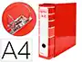 Liderpapel Archivador de Palanca A4 Forrado Rojo Lomo 80mm con Caja y Compresor Metálico Liderpapel Archivador de Palanca A4 Forrado Rojo Lomo 80mm con Caja y Compresor Metálico