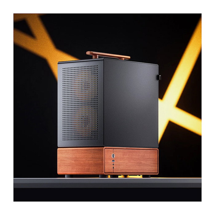 Jonsbo T7 Caja de PC Midi-Tower mATX con Vidrio Templado - negro