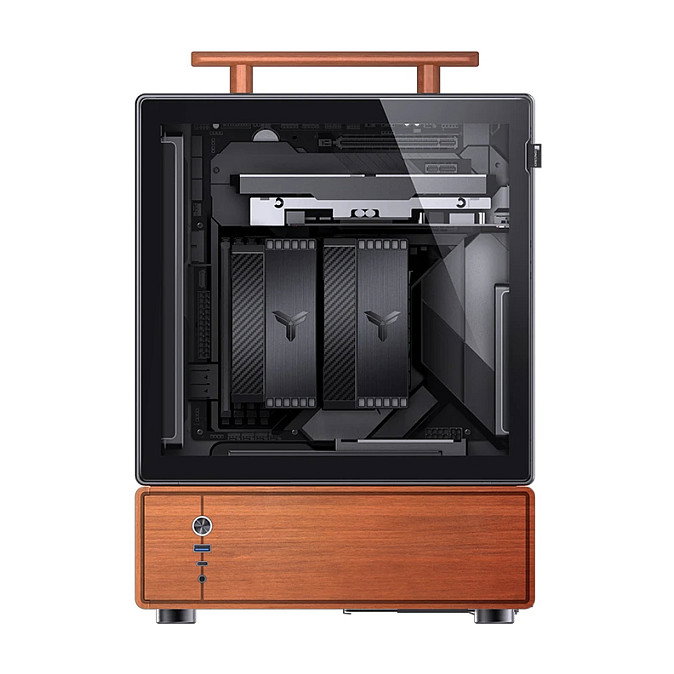Jonsbo T7 Caja de PC Midi-Tower mATX con Vidrio Templado - negro